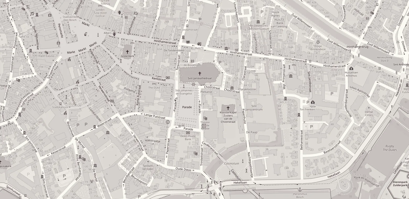 Map showing the hotel location